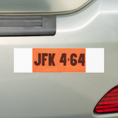 JFK 464 License Style Autoaufkleber (Auf Auto)