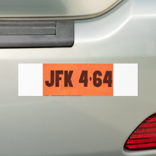 JFK 464 License Style Autoaufkleber (Auf Auto)