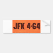 JFK 464 License Style Autoaufkleber (Vorne)
