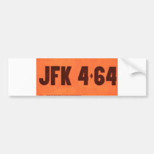 JFK 464 License Style Autoaufkleber
