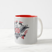 JFK 50 Miler-Logo Zweifarbige Tasse (VorderseiteRechts)