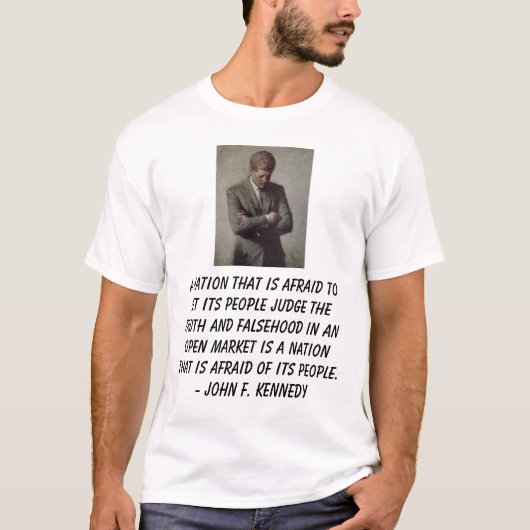 jfk, a-Nation, die Angst hat, seine Leute zu T-Shirt (Vorderseite)