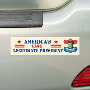 JFK: Amerikas letzter legitimer Präsident Autoaufkleber