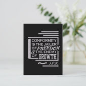 JFK-Anführungskarte Postkarte (Stehend Vorderseite)