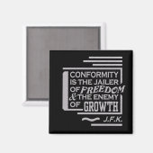 JFK-Anführungsmagnet Magnet (Vorderseite/Rückseite)