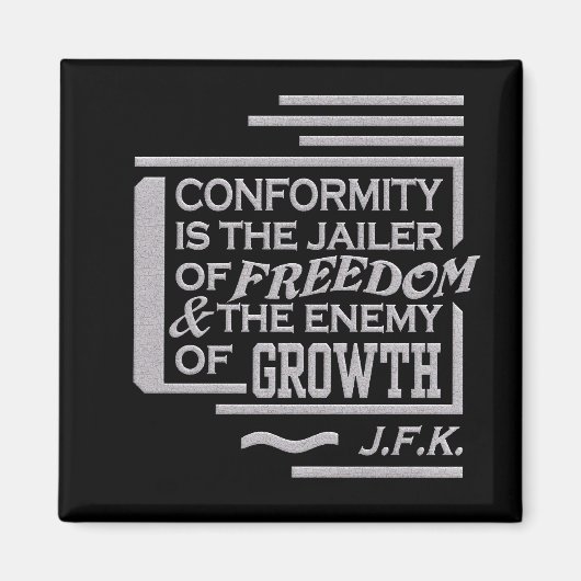 JFK-Anführungsmagnet Magnet (Vorne)