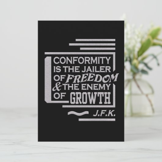 JFK-Angebot Einladung (Stehend Vorderseite)