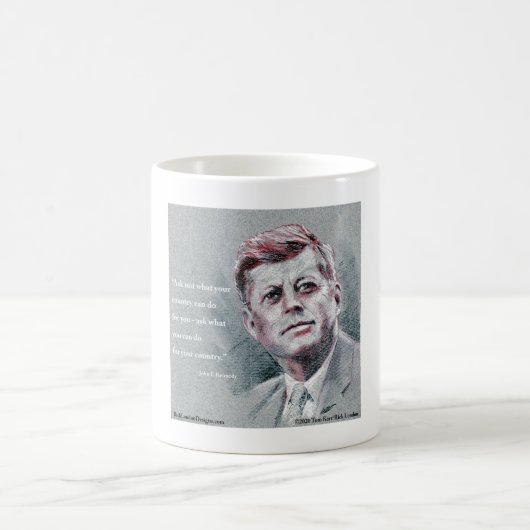 JFK & Angebot Kaffeetasse (Mittel)