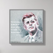 JFK & Angebot Leinwanddruck (Vorderseite)
