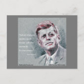 JFK & Angebot Postkarte (Vorderseite)