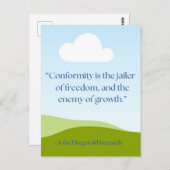 JFK-Angebot Postkarte (Vorne/Hinten)