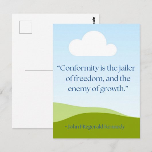 JFK-Angebot Postkarte (Vorne/Hinten)