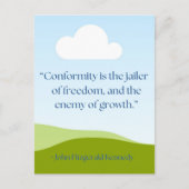 JFK-Angebot Postkarte (Vorderseite)