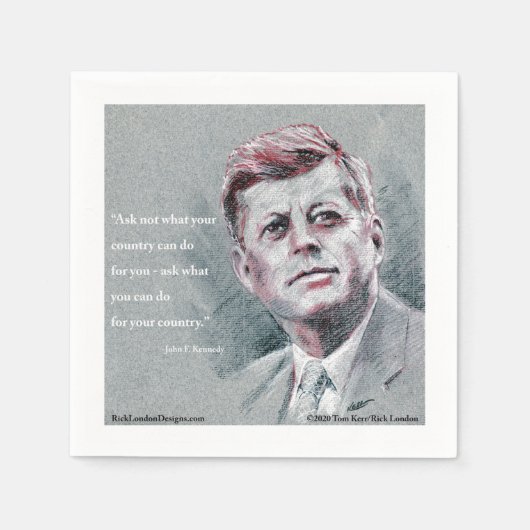 JFK & Angebot Serviette (Vorderseite)