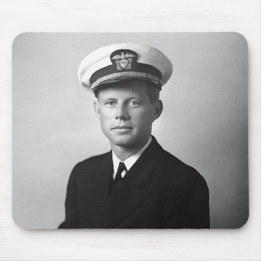 JFK, das seine Marine-Uniform trägt Mousepad (Vorne)