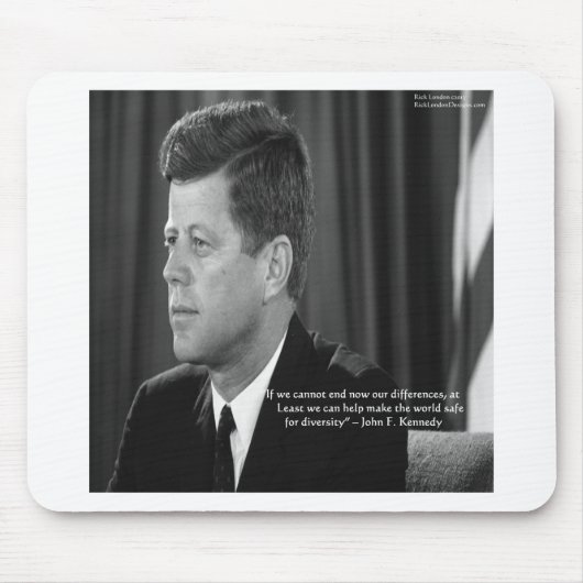 JFK-Differenz/Diversity-Quote Mousepad (Vorne)