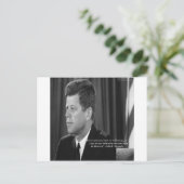 JFK-Differenz/Diversity-Quote Postkarte (Stehend Vorderseite)