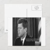 JFK-Differenz/Diversity-Quote Postkarte (Vorne/Hinten)