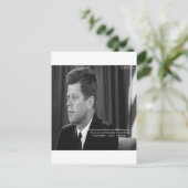 JFK-Differenz/Diversity-Quote Postkarte (Stehend Vorderseite)