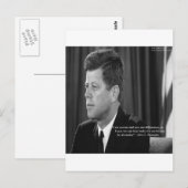 JFK-Differenz/Diversity-Quote Postkarte (Vorne/Hinten)