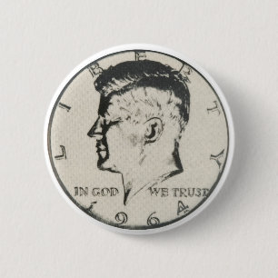 JFK Dollarknopf Button