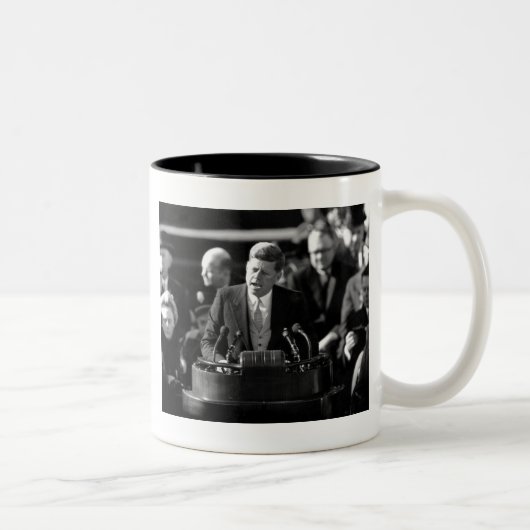 JFK-Einführung Zweifarbige Tasse (Rechts)