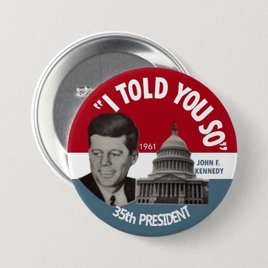 JFK ErinnerungsButton 1961 Button (Vorne & Hinten)