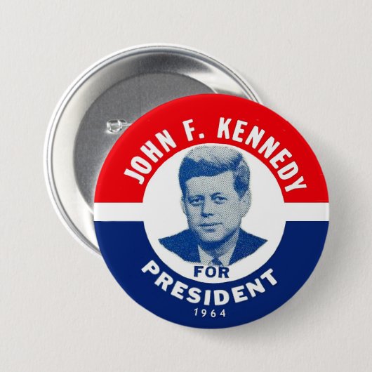 JFK ErinnerungsButton 1964 Button (Vorne & Hinten)