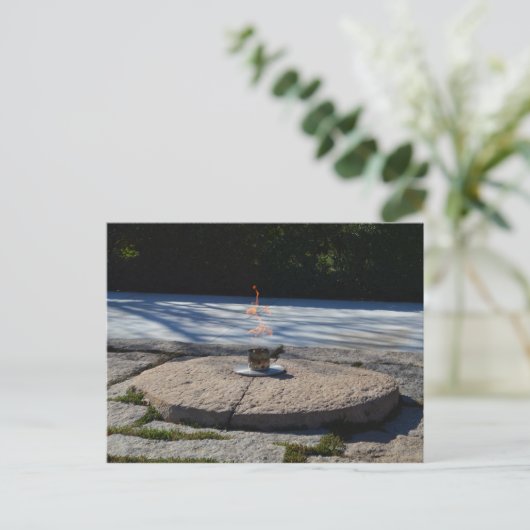 JFK Eternal Flame Postkarte (Stehend Vorderseite)