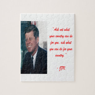 JFK & Frag nicht, was dein Land für dich tun kann Puzzle