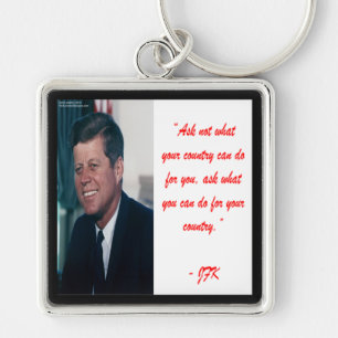 JFK & Frag nicht, was dein Land für dich tun kann  Schlüsselanhänger