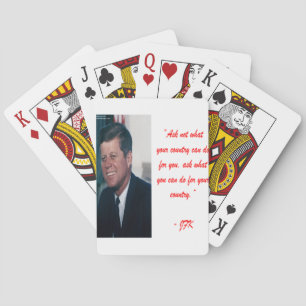 JFK & Frag nicht, was dein Land für dich tun kann  Spielkarten