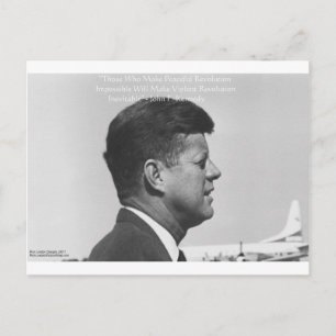 JFK "Friedliche Revolution" Zitat Geschenke Karten