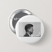 JFK "Friedliche Revolution" Zitat Geschenke Karten Button (Vorne & Hinten)