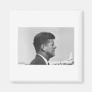 JFK "Friedliche Revolution" Zitat Geschenkkarten & Magnet