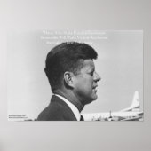 JFK "Friedliche Revolution" Zitat-Poster Poster (Vorne)