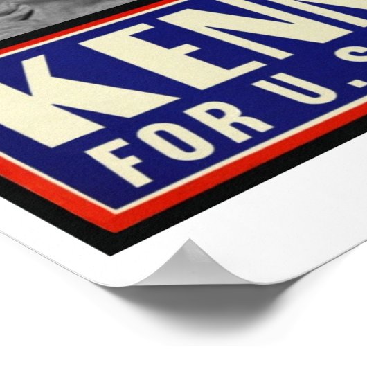 JFK für den US-Senator Poster (Ecke)