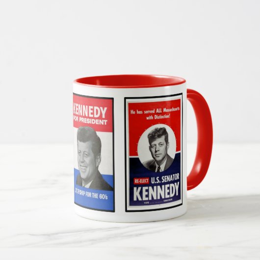 JFK für USA Tasse (VorderseiteRechts)