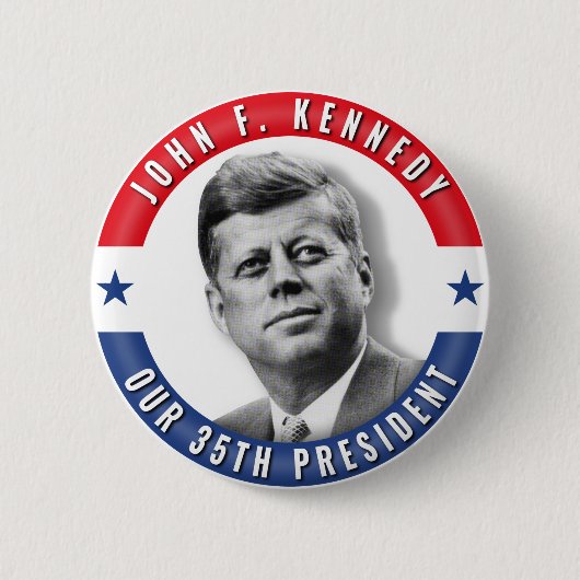 JFK John F. Kennedy 35. Denkmal Präsidenten-POTUS Button (Vorderseite)