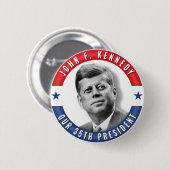 JFK John F. Kennedy 35. Denkmal Präsidenten-POTUS Button (Vorne & Hinten)