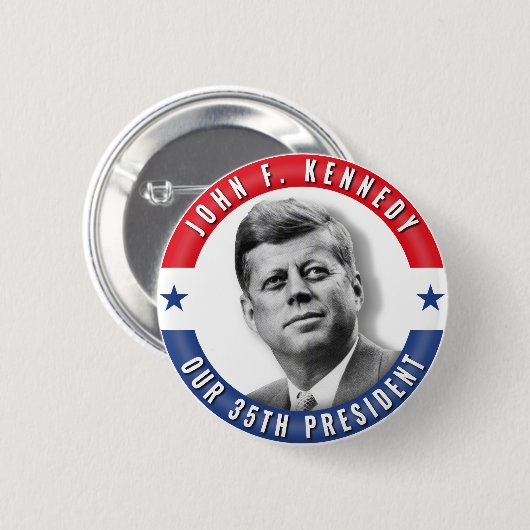 JFK John F. Kennedy 35. Denkmal Präsidenten-POTUS Button (Vorne & Hinten)