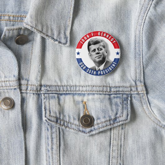 JFK John F. Kennedy 35. Denkmal Präsidenten-POTUS Button (Beispiel)