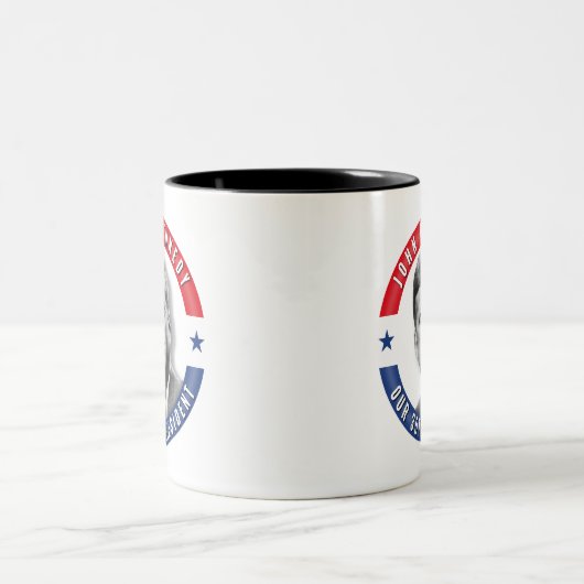 JFK John F. Kennedy 35. Denkmal Präsidenten-POTUS Zweifarbige Tasse (Mittel)
