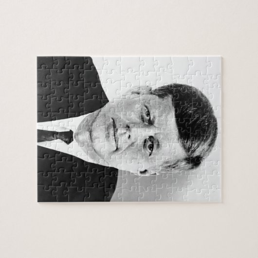 JFK John F. Kennedy Black & White Puzzle (Horizontal)