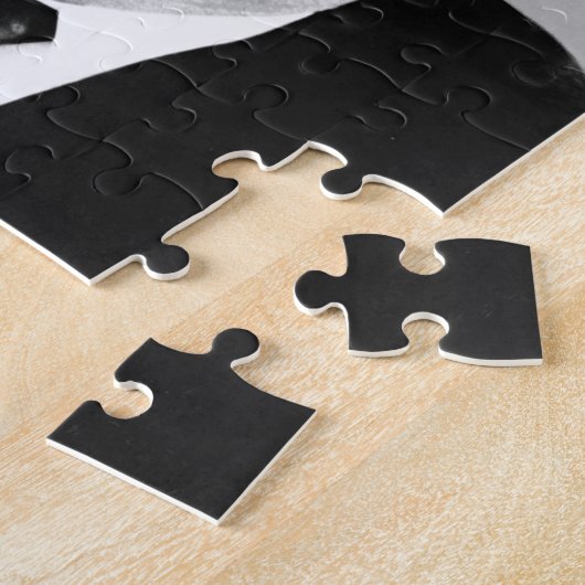 JFK John F. Kennedy Black & White Puzzle (Seite)