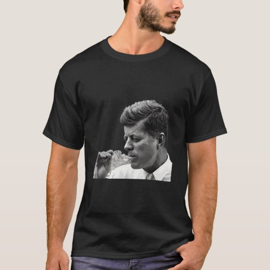 Jfk John F Kennedy Cigar Raucher T-Shirt (Vorderseite)