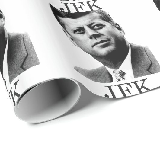 JFK - John F. Kennedy Geschenkpapier (Rolleneckpunkt)