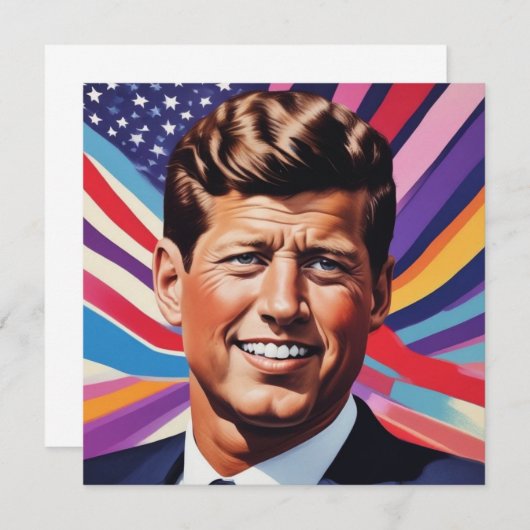 JFK John F. Kennedy Motivierend Card (Vorne/Hinten)