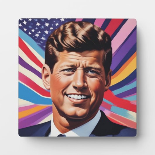 JFK John F. Kennedy Motivierend Inspiration Fotoplatte (Vorderseite)