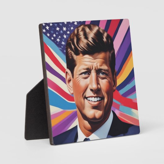 JFK John F. Kennedy Motivierend Inspiration Fotoplatte (Vorderseite)